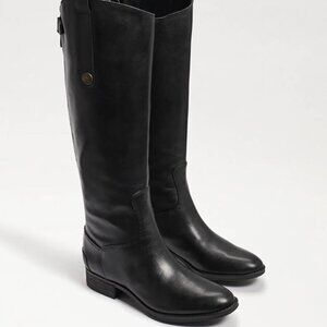 Sam Edelman Penny2 Wide Calf Leather Riding Boot Black 5M WC NEW